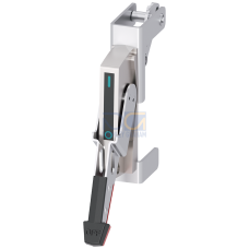 operating unit w. Bowden cable Max Flex operator handle single steel, chromium-plated NEMA 4, 4X black=OFF, red=ON