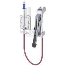 operating unit w. Bowden cable Max Flex operator complete kit comprising: handle steel, epoxy sheath