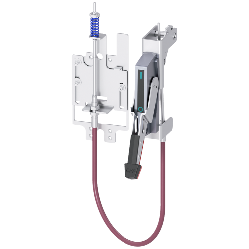 operating unit w. Bowden cable Max Flex operator complete kit comprising: handle steel, epoxy sheath