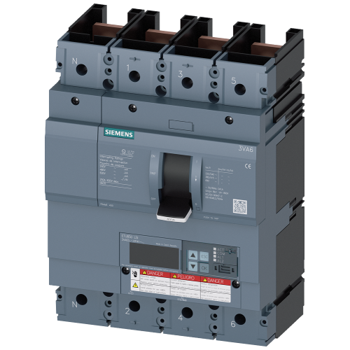 Circuit breaker 3VA6 UL frame 400 breaking capacity class C 100 kA @ 480 V 4-pole