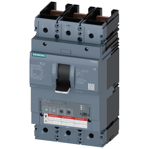 Circuit breaker 3VA6 UL frame 400 breaking capacity class L 150 kA @ 480 V 3-pole