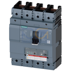 Circuit breaker 3VA6 UL frame 600 breaking capacity class H 65 kA @ 480 V 4-pole
