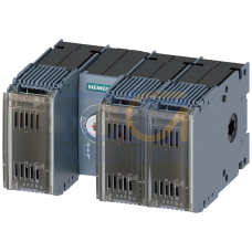 Switch disconnector with fuse 125A, size 2, 3-pole LV HRC-fuse Sz. 000 and 00 Frontoperatingmechanism center Basic device without handle flat termi...