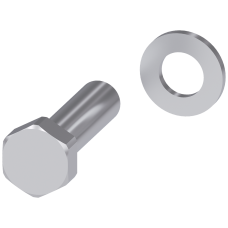 Accessory for 3KC4, 3KC8 copper bar, kit, bolt set, part B, 45 mm