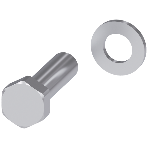 Accessory for 3KC4, 3KC8 copper bar, kit, bolt set, part B, 45 mm