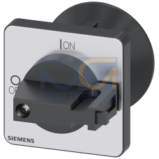 Knob, black, 48x48 mm, front mounting, center-hole mounting 22.5 mm