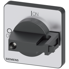 selector switch, red / yellow 48x48 mm Front plate mounting Central hole mounting 22.5mm for shaft 6x6 mm, accessory for Load disconnector 3LD3