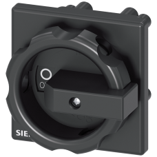 rotary operating mechanism, black 66x66 mm Front plate mounting Central hole mounting 22.5mm mm, accessory for Load disconnector 3LD3