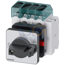 Switch disconnector 3LD3, Iu 25 A main control switch 3-pole + N