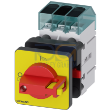 Switch disconnector 3LD3, Iu 63 A main control switch 3-pole