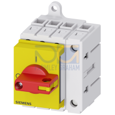 Switch disconnector 3LD3, Iu 63 A main control switch 3-pole + N