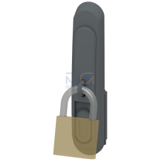 SIVACON, Twist lever, prepared for padlock