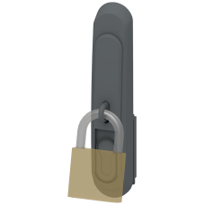 SIVACON, Twist lever, prepared for padlock