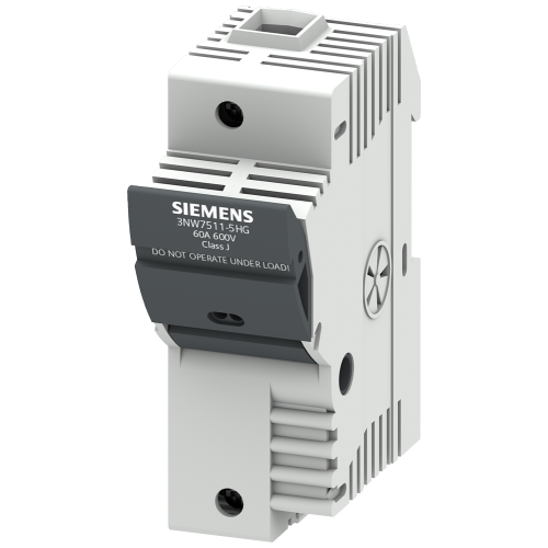 SENTRON, fuse holder, class J, 1-pole, In: 60 A, Un AC: 600 V