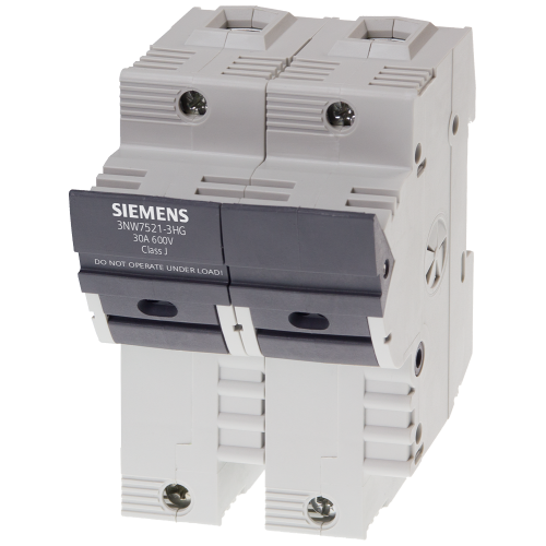 SENTRON, fuse holder, class J, 2-pole, In: 30 A, Un AC: 600 V