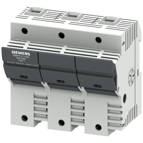 SENTRON, fuse holder, class J, 3-pole, In: 60 A, Un AC: 600 V