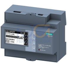 SENTRON 7KM PAC2200 power monitoring device, 3-phase, 65 A, DIN rail, Modbus RTU, MID