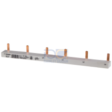 Pin busbar 3PH 10 mm2, 12 MW gray, pin busbar, fixed length 210 mm for AFDD