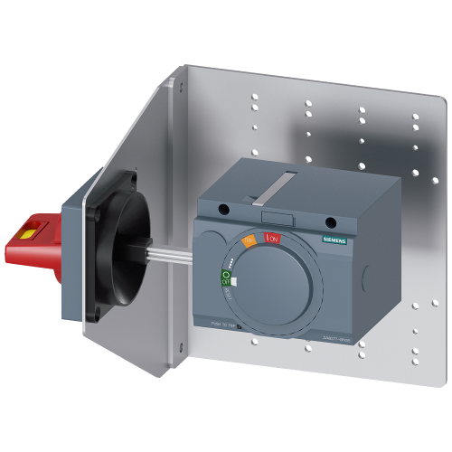 side wall mounted rot. operator emergency-off IEC IP65 with mounting bracket accessory for: 3VA6 150/250 3VA5 250