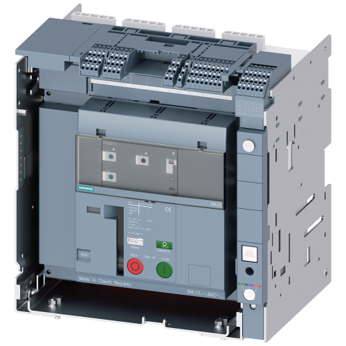 withdrawable circuit breakers with guide frame and PSS 4-pole, frame size 0, IEC N conductor on the left In=1250A to 690V, 50/60Hz AC Icu=66kA at 4...