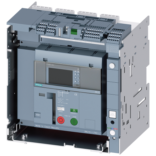 withdrawable circuit breakers with guide frame and PSS 4-pole, frame size 0, IEC N conductor on the left In=1250A to 690V, 50/60Hz AC Icu=55kA at 4...