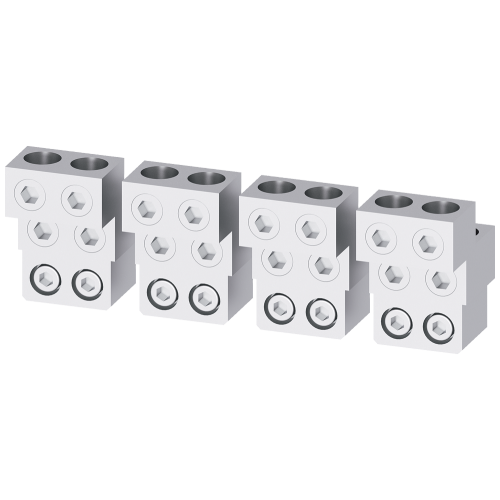Circular conductor terminal, adapter 4x240 for front Cu/Al cable, main terminal