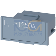 Rating plug 1250 A, RC for external residual current measurement