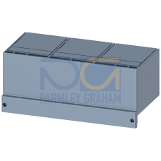 front cover main connection 3-pole, 2 units, extended, fixed-mounted accessory for circuit breaker 3WL10 / 3VA27