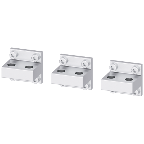 Rear terminals, rotatable to horizontal/vertical, 3 units