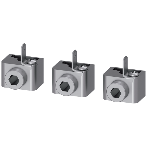 Circular conductor terminal, with control wire tap, 3 units, accessory for: 3VA4/5