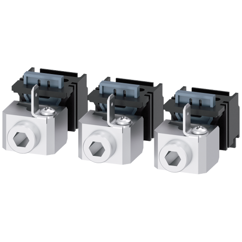 Circular conductor terminal, Cu with control wire voltage tap, 3 units, accessory