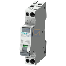 RCBO compact 1P+N 6 kA type AC 30 mA C10