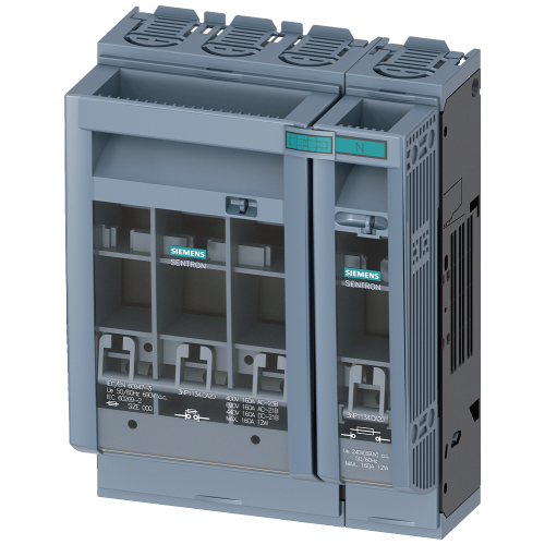 SENTRON, 3NP1 fuse switch disconnector, 4-pole, NH00, 160 A