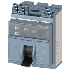 fixed-mounted molded case circuit breaker w. handle frame 1600; 4AUX and trip alarm switch S24; Icu H Icu=85kA @ 415V, 3-pole ETU320, LI, In=1600...