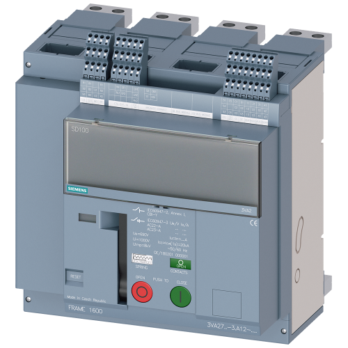 fixed-mounted sw. disconnector frame 1600; with RTC and 4AUX Icu=55kA @ 415V, 4-pole, left SD100; In=1600A without overload protection w/o short-ci...