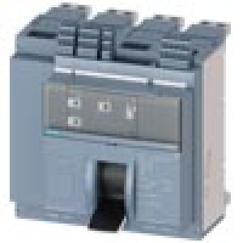 fixed-mounted molded case circuit breaker w. handle frame 1600; 4AUX and trip alarm switch S24; Icu "M" Icu=55kA @ 415V, 4-pole, right ETU320, LI, In=1600A rotary coding switch Ir=640...1600A Ii=1.5.