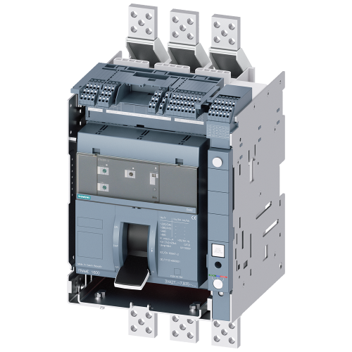 draw-out molded case circuit breaker w. handle with guide frame and PSS frame 1600; 4AUX and trip alarm switch S24; Icu H Icu=85kA @ 415V, 3-pole...