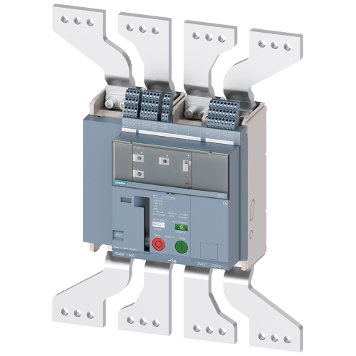 fixed-mounted molded case circuit breaker frame 1600; with RTC and 4AUX trip alarm switch S24; Icu M Icu=55kA @ 415V, 4-pole, left ETU320, LI, In...