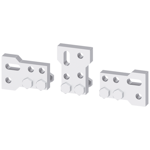 Rear-side, broadened main terminal pieces for mounting