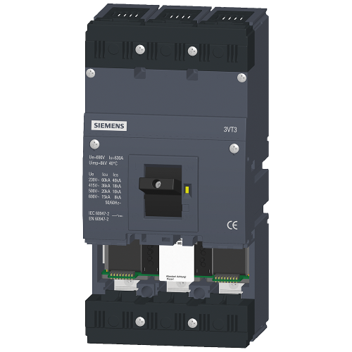 circuit breaker 3VT3 standard breaking capacity Icu=36kA, 415V AC 3-pole; circuit breaker w/o Electr