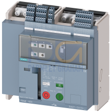 fixed-mounted molded case circuit breaker frame 1600; with RTC and 4AUX trip alarm switch S24; Icu M Icu=55kA @ 415V, 4-pole, left ETU350, LSI, I...