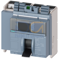 fixed-mounted molded case circuit breaker w. handle frame 1600; 4AUX and trip alarm switch S24; Icu M Icu=55kA @ 415V, 4-pole, left ETU650, LSI, ...