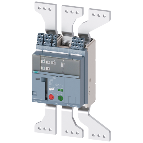 fixed-mounted molded case circuit breaker frame 1600; with RTC and 4AUX trip alarm switch S24; Icu "M" Icu=55kA @ 415V, 3-pole ETU350, LSI, In=1250A rotary coding switch Ir=500...1250A Isd=1...10xIn,