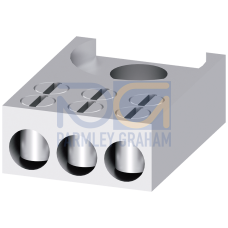 Triple terminal 3x 2.5 - 16 mm2, for size NH00 1-pole with flat terminal