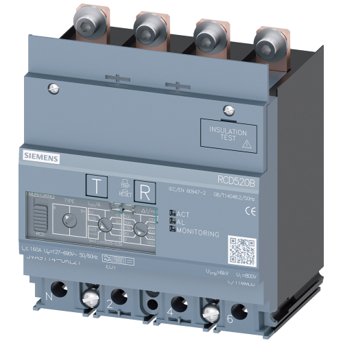 Residual current device RCD520B basic RCD type B or B+ mounted below