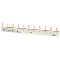 Pin busbar, 10 mm2, connection: 3-phase/+ 8x phase finger-safe