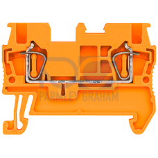 Through-type terminals with spring-loaded connection, Cross-section: 1.5 mm2, Width: 4.2mm, Color: o