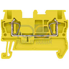 Through-type terminal with spring-loaded connection, cross-section: 1.5 mm2, width: 4.2 mm