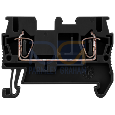 Through-type terminal with spring-loaded connection, cross-section: 2.5 mm2, width: 5.2 mm