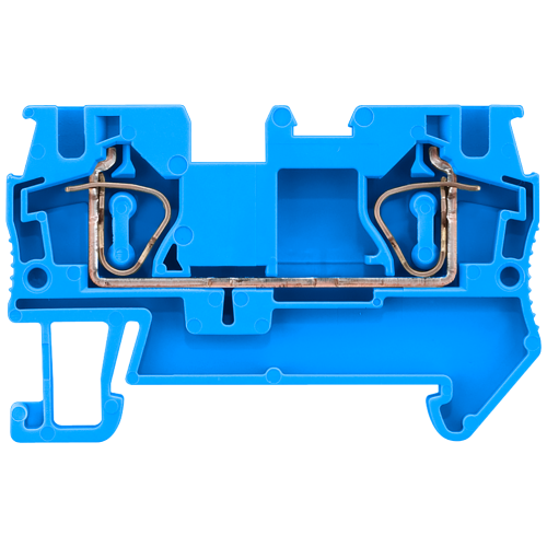 Through-type terminals with spring-loaded connection, Cross-section: 0.5-4 mm2, Width: 6.2mm, Color: blue